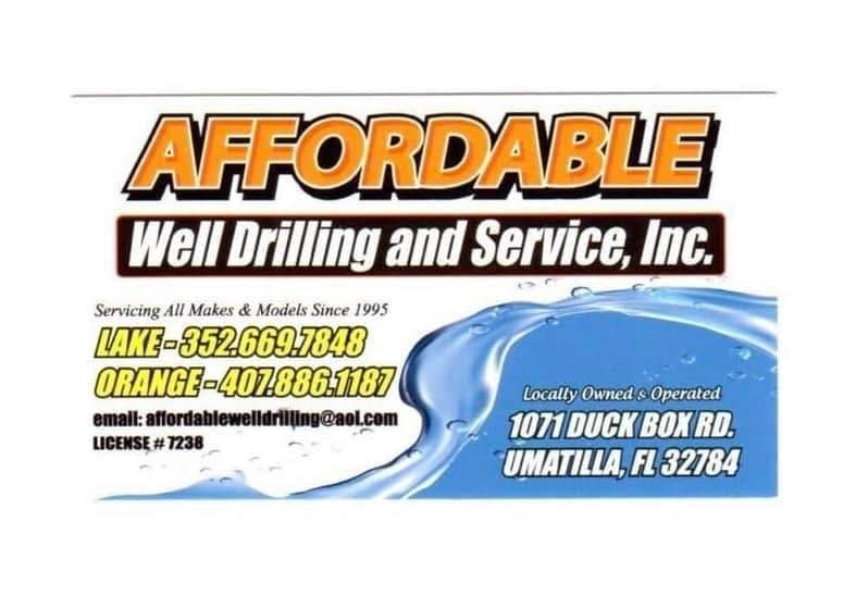 Affordable Well Drilling & Service Inc  -  well drilling contractor